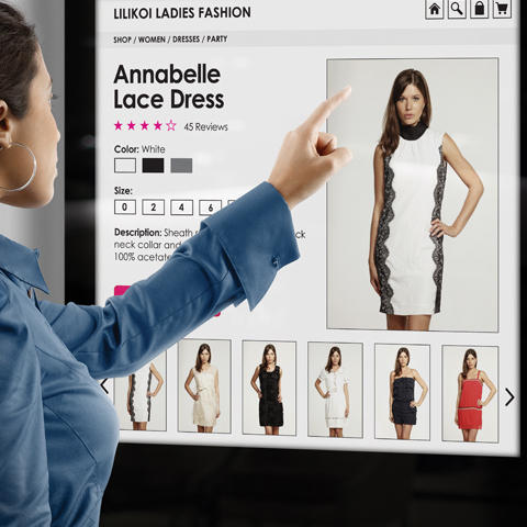 Digital signage abbigliamento digie