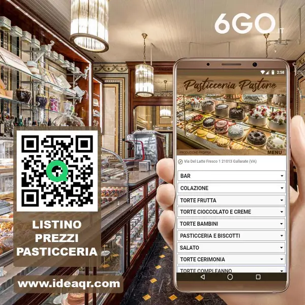 Listino prezzi negozi con qrcode